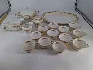 Vintage Noritake Floral China Serving Set 16-Piece