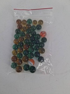 Vintage-Style Assorted Glass Marbles Mixed Lot