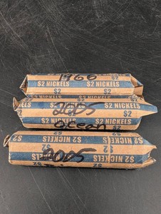 Three Rolls of $2 Nickels (Lot of 3)
