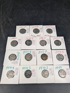 Vintage US Jefferson Nickel Assortment - 15 Coins