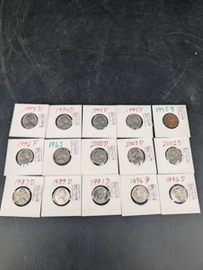 Jefferson Nickel Date & Mint Mark Collection (Lot of 15)