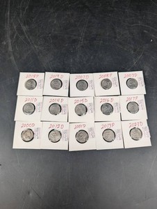 United States Jefferson Nickels 2000-2023 P & D Mint Marks (Lot of 15)