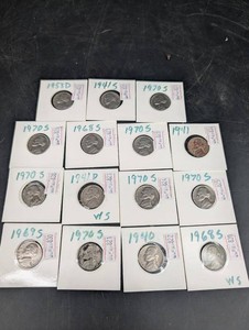 Vintage Jefferson Nickel Collection - 15 Coins