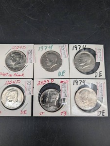 Kennedy Half Dollar Collection - 1974 & 2024-D (Lot of 6)