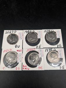 Kennedy Half Dollar Collection - 6 Coins (Lot of 6)