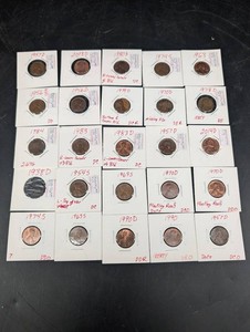 Vintage Lincoln Cent Variety Collection (Lot of 25)