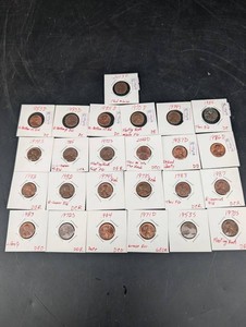 Vintage Lincoln Cent Error Variety Collection (Lot of 25)