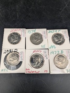 Kennedy Half Dollar Date & Mint Mark Collection (Lot of 6)
