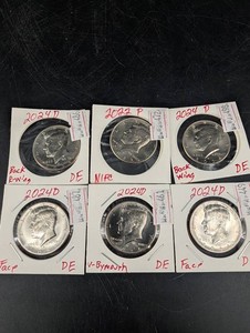 Kennedy Half Dollar Collection - 2022-P & 2024-D (6 Coins)