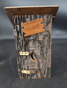 Norwegian Two-Holer Wooden Birdhouse