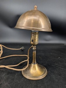 Vintage Brass Desk Lamp 13 in H