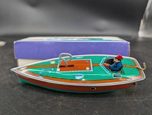 Dragon Fly Tin Speedboat Collector Series With Box