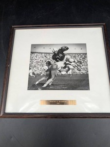Vintage 1950 Minnesota Vs Washington Football Photograph Framed
