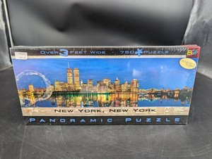 E2 Puzzles New York Panoramic Puzzle 750-Piece Over 3 Feet Wide