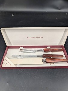 Burns Stainless Steel 3-Piece Carving Set Made in England