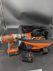 Ridgid X3 18V Cordless Drill Kit With Batteries & Chargers