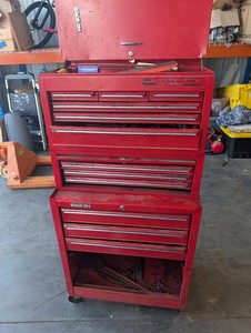 Stack-On 8-Drawer Tool Chest With Craftsman Tools Mixed Lot