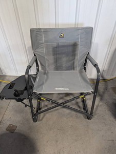 GCI Outdoor Freestyle Rocker Folding Camp Chair With Side Table