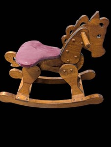 Wooden Rocking Horse - 20 in Seat Height