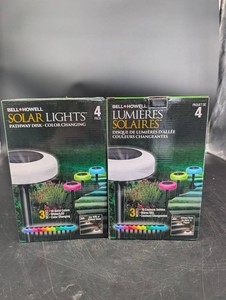 BellHowell Solar Lights 4-Pack (Lot of 2)