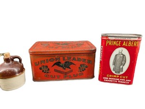 Vintage Union Leader & Prince Albert Tobacco Tins Mixed Lot