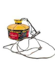Vintage Schmidt Beer Advertising Hanging Lamp