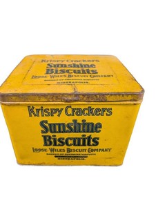 Vintage Sunshine Biscuits Loose-Wiles Advertising Tin