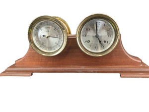 Vintage Howard Miller 612-447 Mantel Clock & Barometer