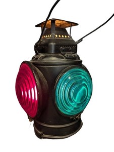 Vintage Dietz 3-Color Railroad Signal Lantern