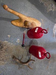 2- Handmade Metal Bells W Mallet