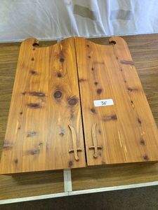 Handmade Dart Board Wood Cabinet