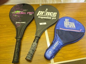 2 Tennis Racquets 1 Racquet Ball Racquet