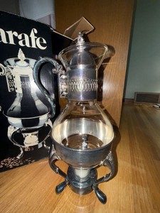 Glass and Stainless Steel plated Carafe