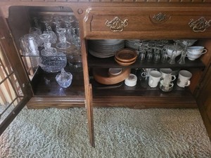 Mixed Lot of Vintage Crystal Glassware and Dinnerware Decor