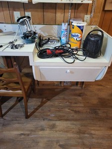 Mixed Household Utility Lot with Lantern Heater Thermos and Dryer Kit