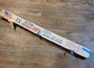 Vintage Metropolitan Flag 50 Star Outdoor Flag Set 3x5 Ft In Box