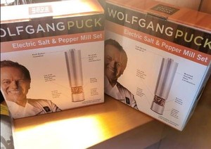 Wolfgang Puck Electric Salt & Pepper Mill Sets - 2 Packs