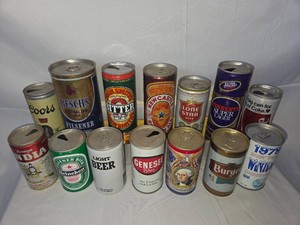 Vintage Beer Can Lot-14 pieces