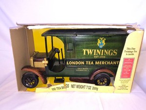 Vintage- Twinings of London, wooden delivery truck, Tea Caddy