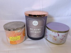 Great Smelling 2 Wick Candles - Lot of 3
