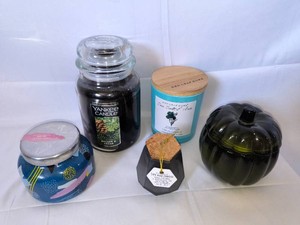 Lot of 5 candles-3 are new