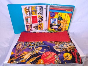 Stamp Holder and Alexander Henry Galactica Sci Fi Pillow Case