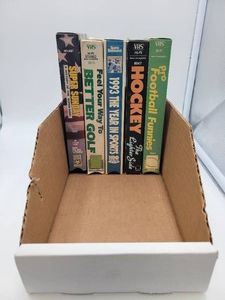 VHS Sports Lot of 5 - Super Sunday, 1993 Year in Sports, Hockey, Golf, Football