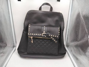 Mellow World Black Vegan Leather Studded Quilted Backpack Purse - NWT, Gold Hardware