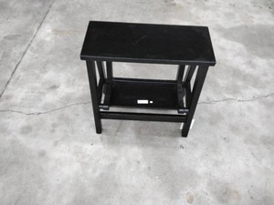 Hearth & Hand with Magnolia Wood Step Stool - Black, Fold-Out Step, NWT