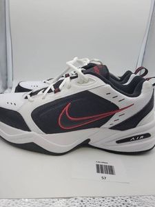 Nike Air Monarch IV Mens WhiteBlackRed Training Shoes Size 10 - New Without Box