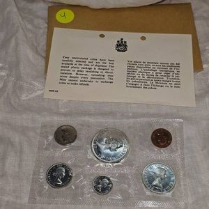 1964 Royal Canadian Mint Proof Set,Silver, UNC