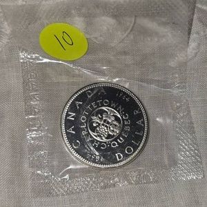 1964 Royal Canadian Mint Proof Dollar, UNC, Silver