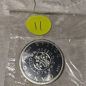 1964 Royal Canadian Mint Proof Dollar, UNC, Silver