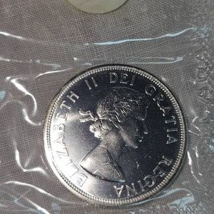 1964 Royal Canadian Mint Proof Dollar, UNC, Silver